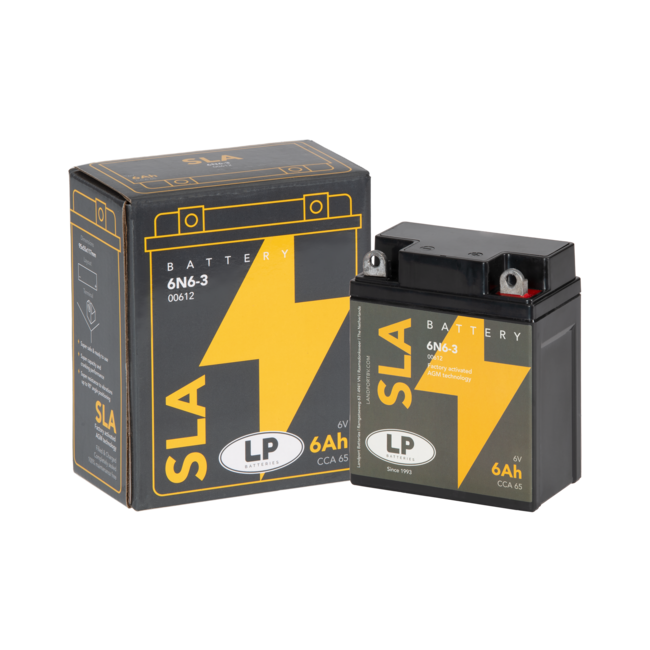 Landport (LP) SLA 6N6-3 motor accu 6 volt 6,0 ah (00612)