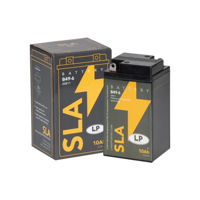 Landport (LP) SLA B49-6 motor accu 6 volt 10,0 ah (00811)