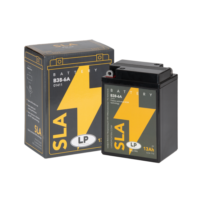 Landport (LP) SLA B38-6A motor accu 6 volt 13,0 ah (01411)