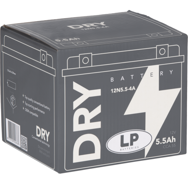 Landport (LP) 12N5,5-4A motor accu 12 volt 5,5 ah (MD 12N5,5-4A)