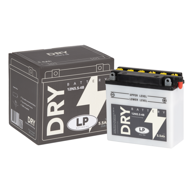 Landport (LP) 12N5,5-4B motor accu 12 volt 5,5 ah (50613 - MD 12N5,5-4B)