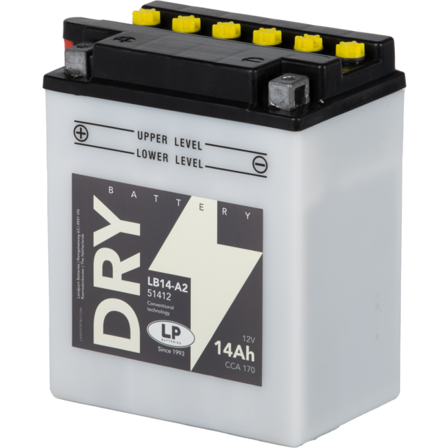 Landport (LP) LB14-A2 motor accu 12 volt 14,0 ah (51412 - YB14-A2)