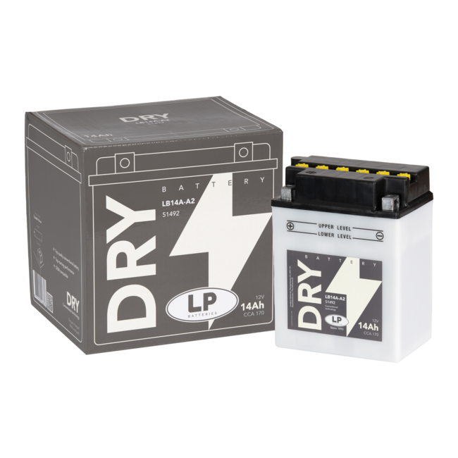 Landport (LP) LB14A-A2 motor accu 12 volt 14,0 ah (51492 - YB14A-A2)