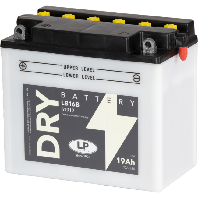 Landport (LP) LB16B motor accu 12 volt 19,0 ah (51912 - YB16B)