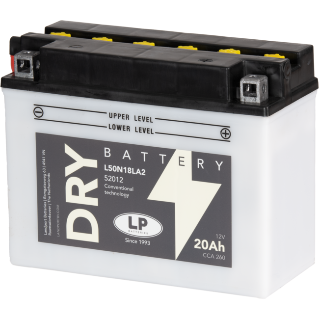 Landport (LP) L50N18LA2 motor accu 12 volt 20,0 ah (52012 - Y50N18LA2)