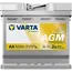 Varta Auto accu 12 volt 50 Ah Dynamic AGM type A9