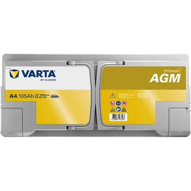 Varta Auto accu 12 volt 105 Ah Dynamic AGM type A4