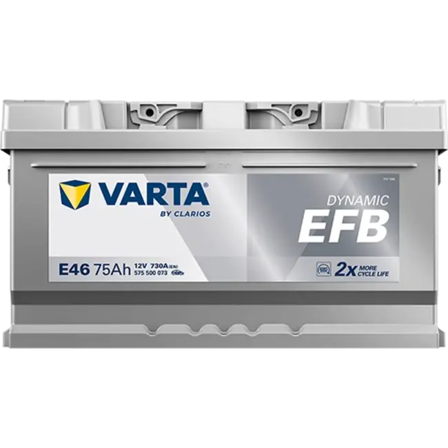 Varta Auto accu 12 volt 75 Ah EFB Dynamic type E46