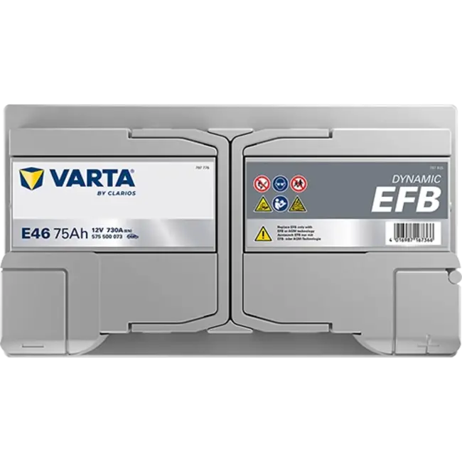 Varta Auto accu 12 volt 75 Ah EFB Dynamic type E46