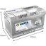 Varta Auto accu 12 volt 75 Ah EFB Dynamic type E46