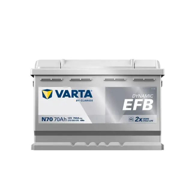 Varta Auto accu 12 volt 70 Ah EFB Dynamic type N70