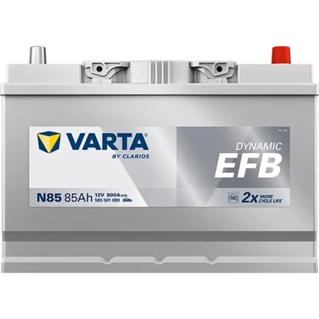 Varta Auto accu 12 volt 85 Ah EFB Dynamic type N85