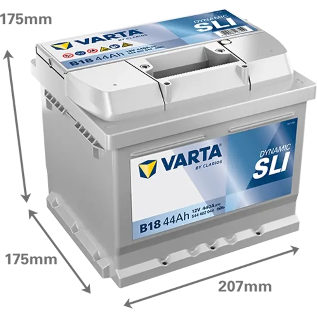 Varta Auto accu 12 volt 44 Ah SLI Dynamic type B18