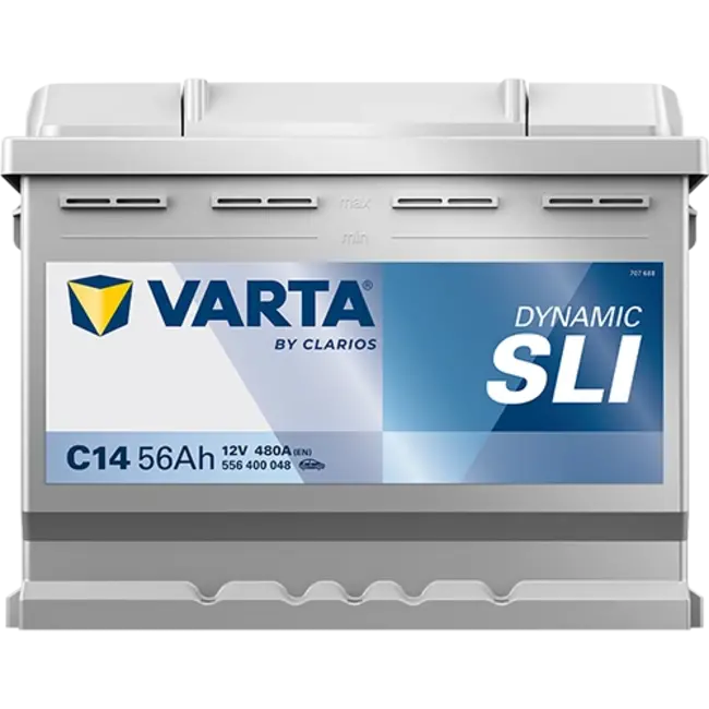 Varta Auto accu 12 volt 56 Ah SLI Dynamic type C14
