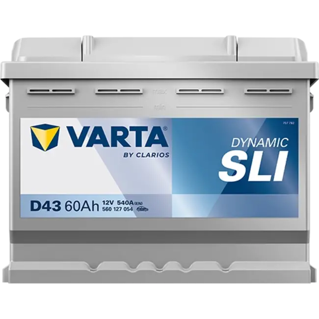 Varta Auto accu 12 volt 60 Ah SLI Dynamic type D43