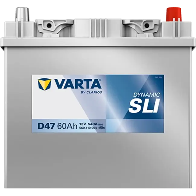 Varta Auto accu 12 volt 60 Ah SLI Dynamic type D47