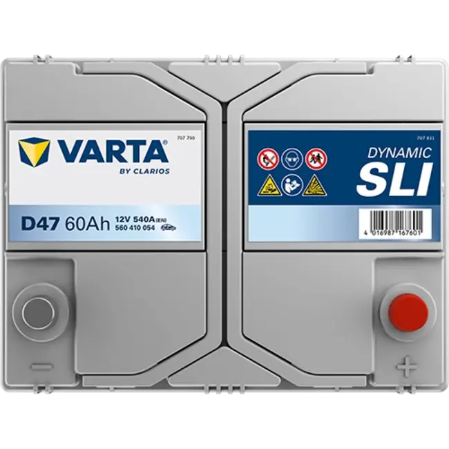 Varta Auto accu 12 volt 60 Ah SLI Dynamic type D47