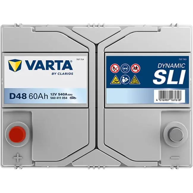 Varta Auto accu 12 volt 60 Ah SLI Dynamic type D48