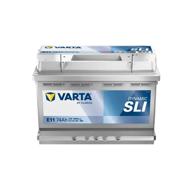 Varta Auto accu 12 volt 74 Ah SLI Dynamic type E11