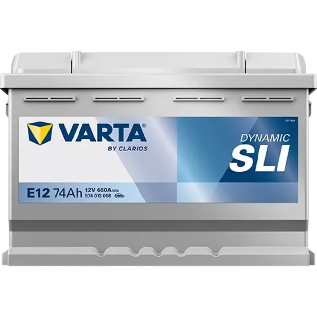 Varta Auto accu 12 volt 74 Ah SLI Dynamic type E12