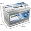 Varta Auto accu 12 volt 74 Ah SLI Dynamic type E12