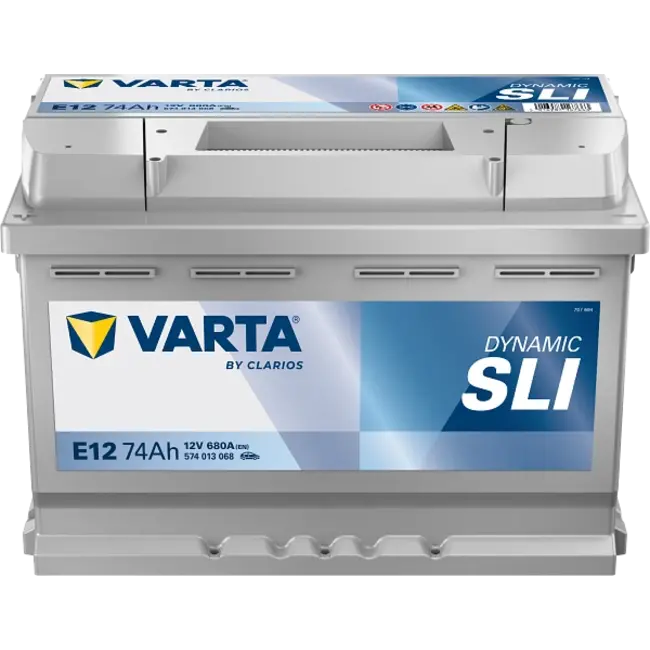 Varta Auto accu 12 volt 74 Ah SLI Dynamic type E12