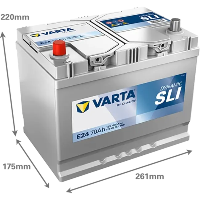 Varta Auto accu 12 volt 70 Ah SLI Dynamic type E24