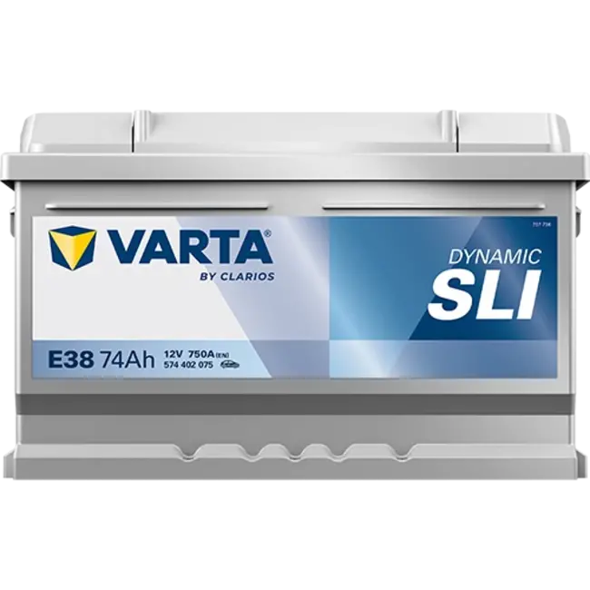 Varta Auto accu 12 volt 74 Ah SLI Dynamic type E38