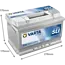 Varta Auto accu 12 volt 74 Ah SLI Dynamic type E38