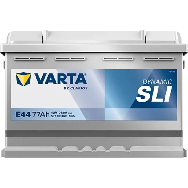 Varta Auto accu 12 volt 77 Ah SLI Dynamic type E44