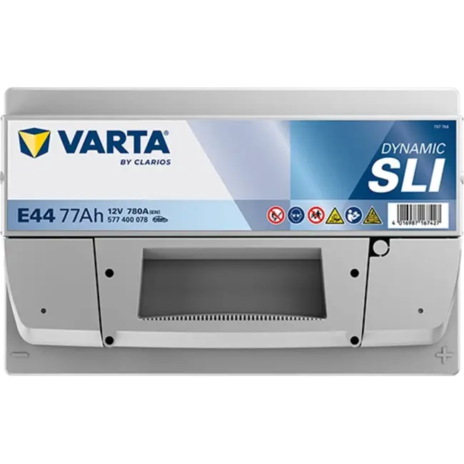 Varta Auto accu 12 volt 77 Ah SLI Dynamic type E44