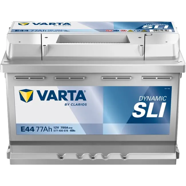 Varta Auto accu 12 volt 77 Ah SLI Dynamic type E44