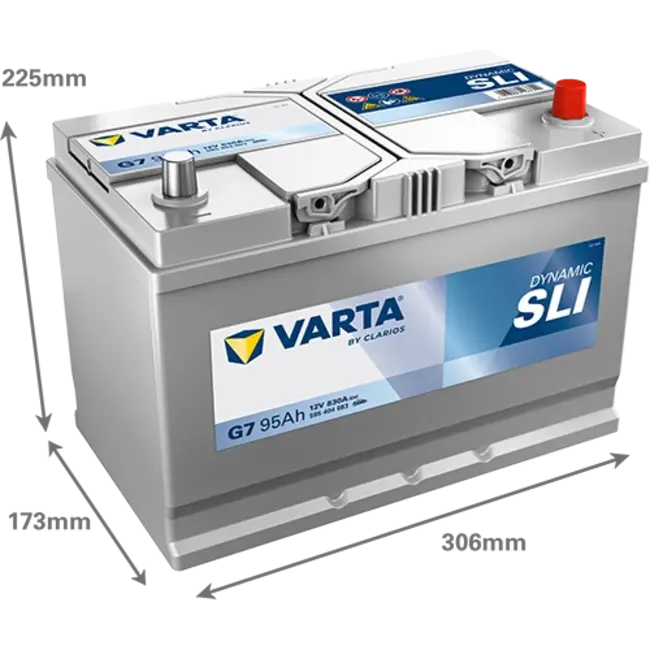 Varta Auto accu 12 volt 95 Ah SLI Dynamic type G7