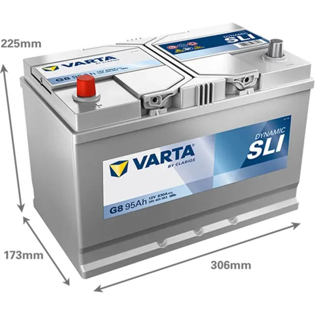 Varta Auto accu 12 volt 95 Ah SLI Dynamic type G8
