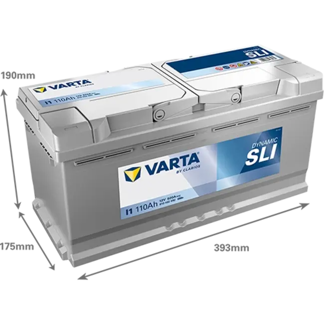 Varta Auto accu 12 volt 110 Ah SLI Dynamic type I1
