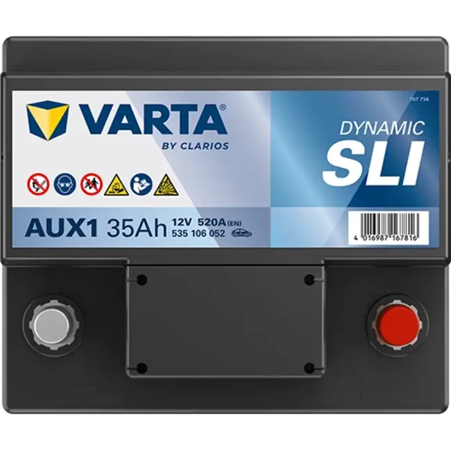 Varta Auto accu 12 volt 35 Ah SLI Dynamic type AUX1