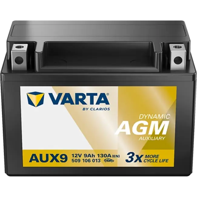 Varta Auto accu 12 volt 9 Ah AGM Dynamic type AUX9
