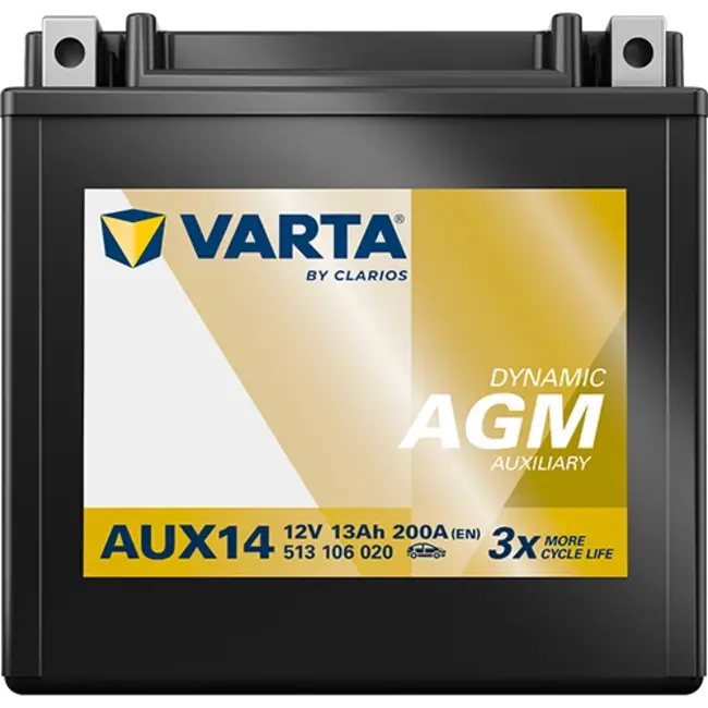 Varta Auto accu 12 volt 13 Ah AGM Dynamic type AUX14