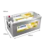 Varta ProMotive AGM type A1 startaccu 12 volt 210 ah