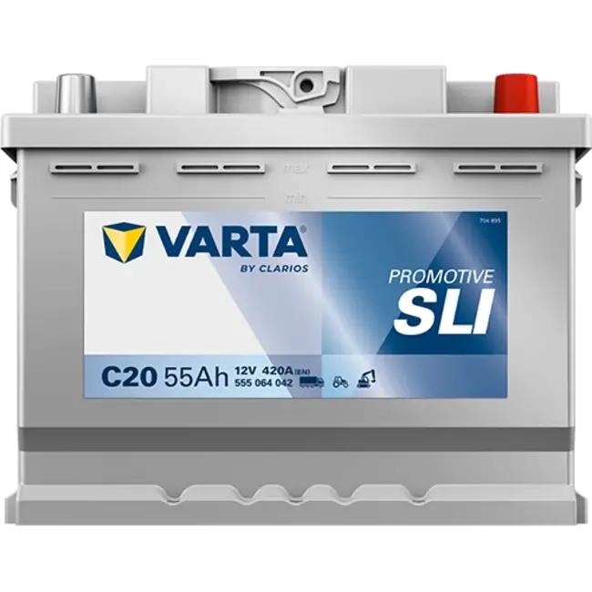 Varta Promotive SLI type C20 startaccu 12 volt 55 ah