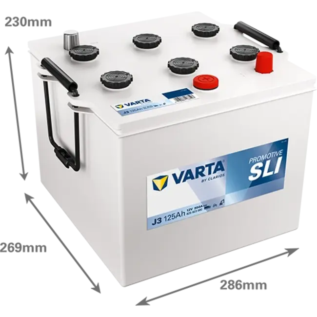 Varta Promotive SLI type J3 startaccu 12 volt 125 ah