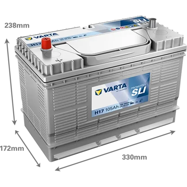 Varta Promotive SLI type H17 startaccu 12 volt 105 ah