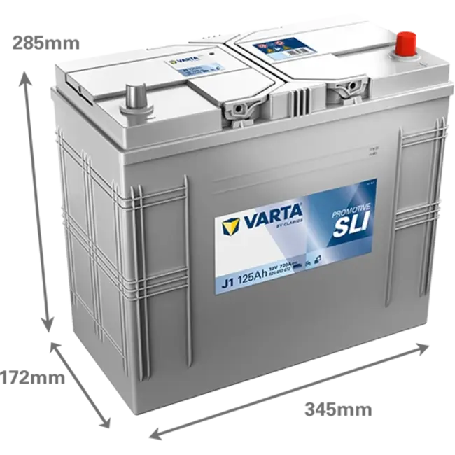 Varta Promotive SLI type J1 startaccu 12 volt 125 ah