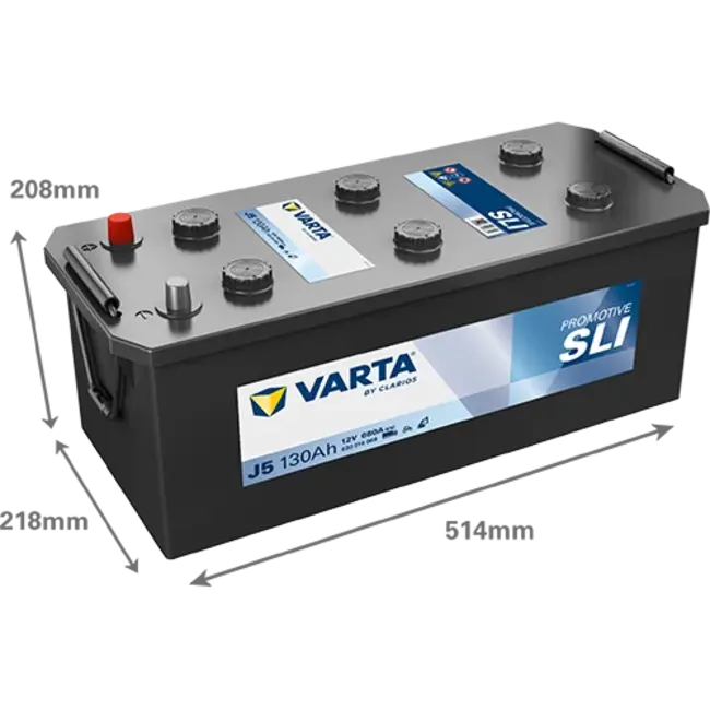 Varta Promotive SLI type J5 startaccu 12 volt 130 ah