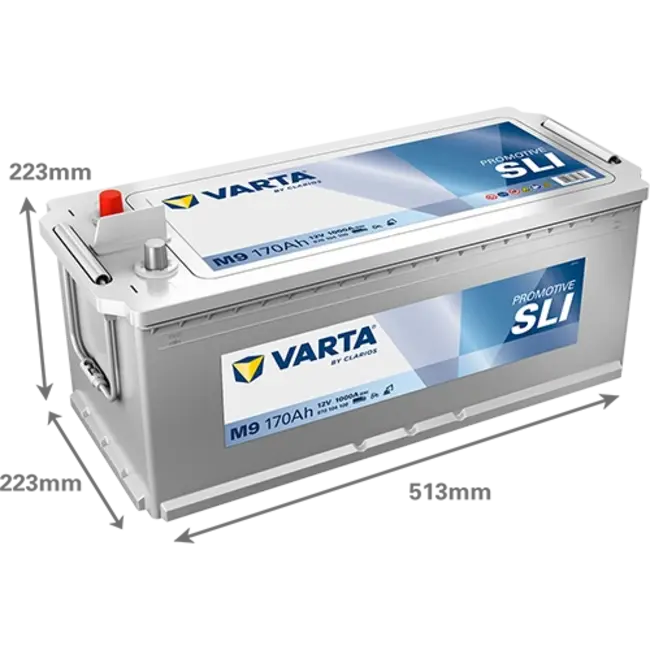 Varta Promotive SLI type M9 startaccu 12 volt 170 ah