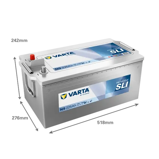Varta Promotive SLI type N9 startaccu 12 volt 225 ah