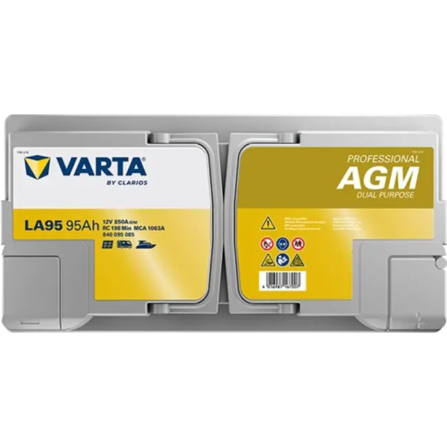 Varta LA95 AGM accu 12 volt 95 ah Dual Purpose