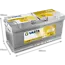 Varta LA105 AGM accu 12 volt 105 ah Dual Purpose