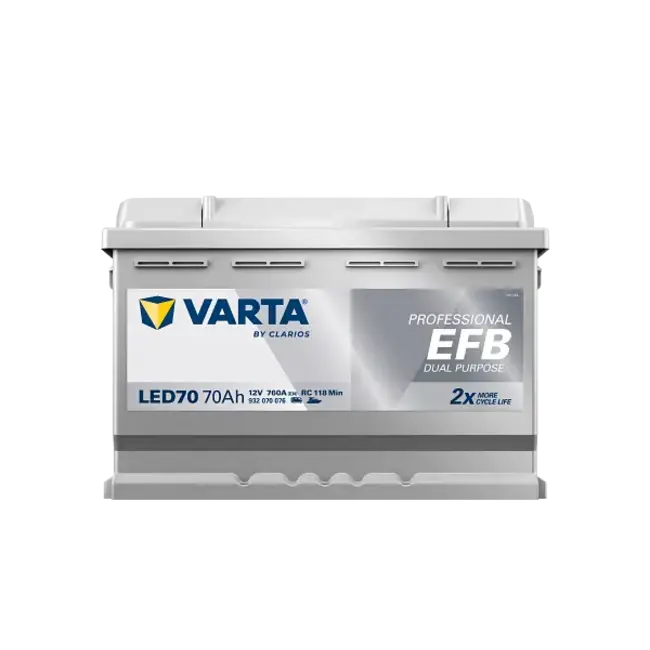 Varta LED70 accu 12 volt 70 ah Dual Purpose EFB