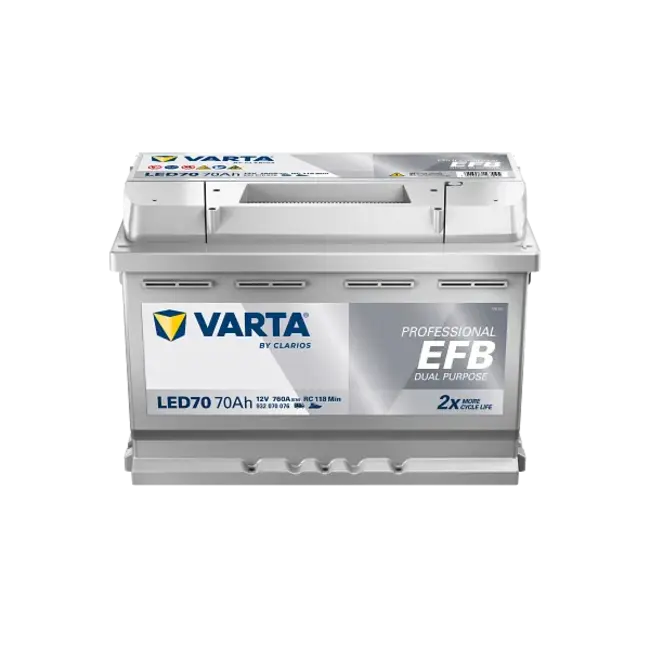 Varta LED70 accu 12 volt 70 ah Dual Purpose EFB